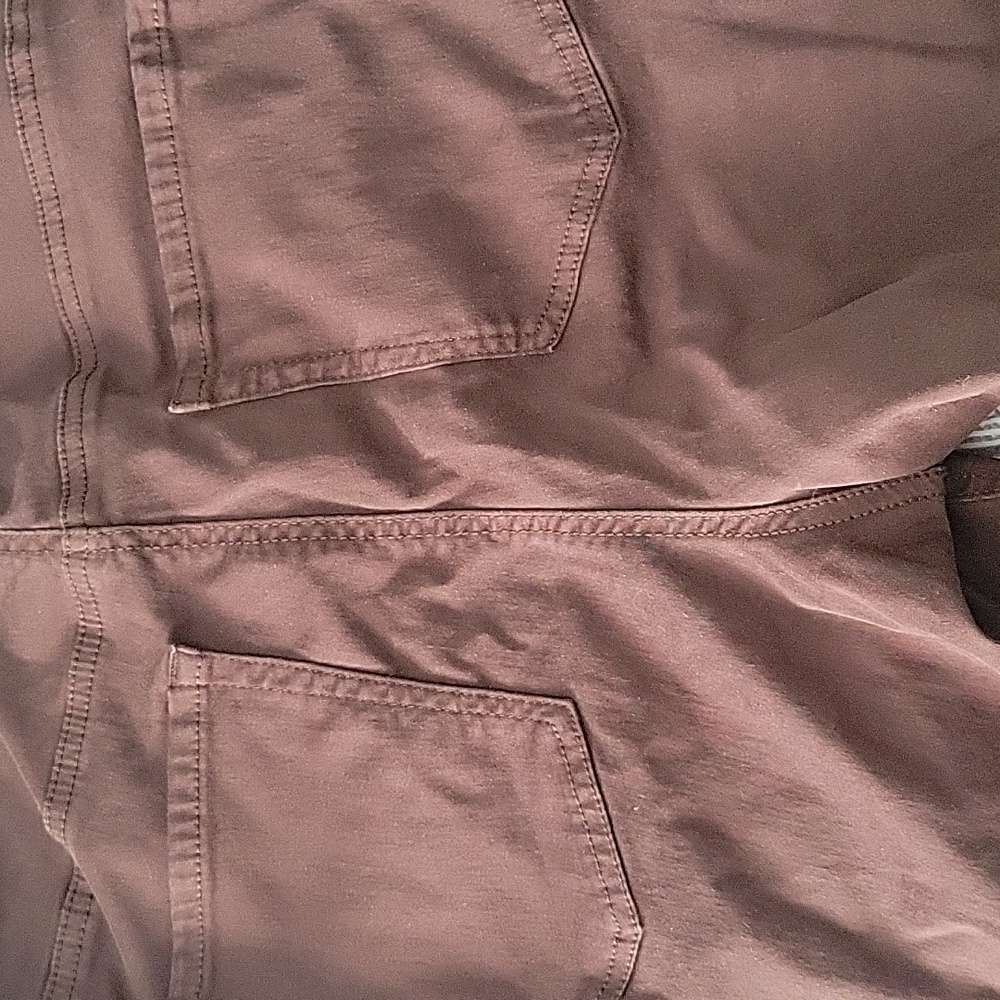 Women's Burgundy Brown Jeggin Jeans - Picture 6 of 6